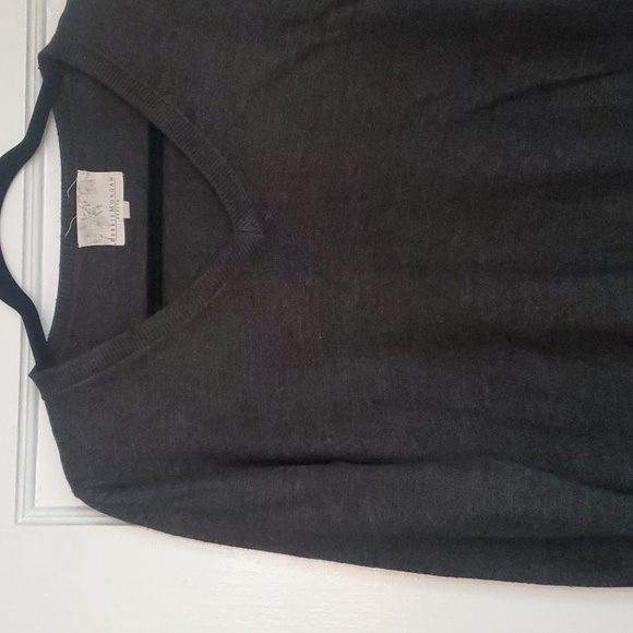Pull femme Debbie Morgan XL ivoire tricot paillettes pull